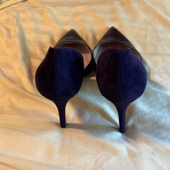 Louise et Cie suede and snakeskin embossed - Picture 3 of 4